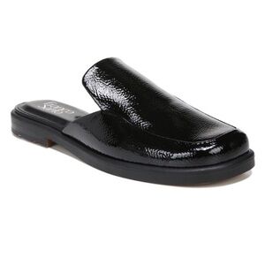 Franco Sarto Bocca Slide Patent Leather Slip On Flat Mules Shoes